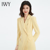 IWY/秋冬款长袖西装连衣裙女气质百褶显瘦上镜播音艺考裙设计感工Q13306 商品缩略图4