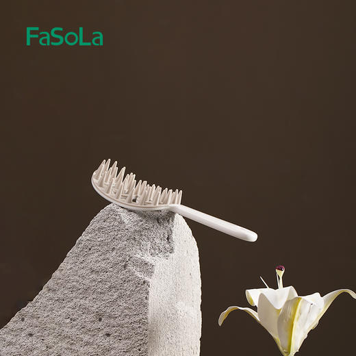 FaSoLa洗头梳头皮清洁神器洗发专用梳头部止痒抓头器按摩梳洗头刷子 商品图7