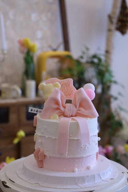 粉色蝴蝶结巧克力小熊（图为4寸） 商品图4