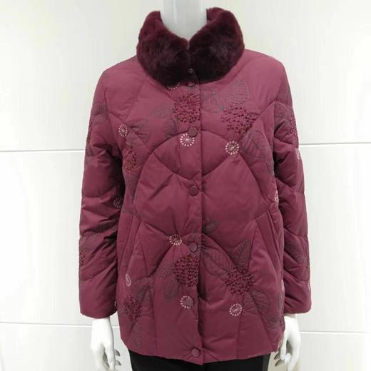 南3凤时毛领短款羽绒服 商品图0