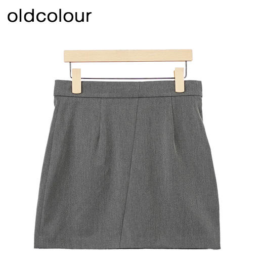 oldcolourA字短裙冬季新款高腰显瘦气质显瘦半身裙女O43061362 商品图2