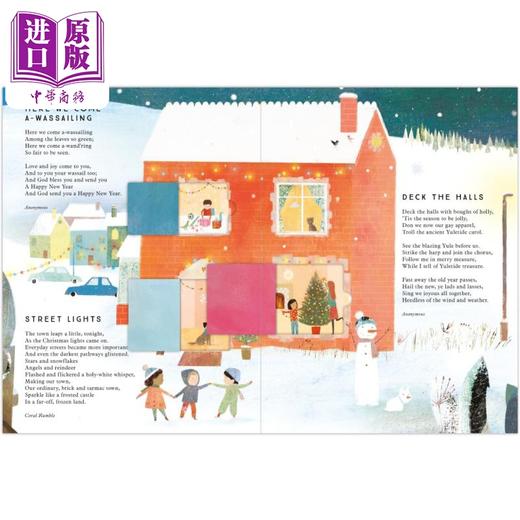 预售 【中商原版】A Lift-the-Flap Advent Calendar Full of Christmas Poems 圣诞诗歌翻翻书 英文原版 儿童绘本纸板书精装图画书 商品图4