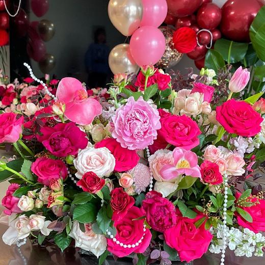 婚房客厅鲜花布置 商品图5