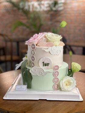 新中式百岁宴蛋糕