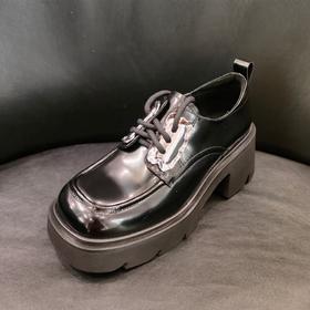 LFGJ凌介女鞋  15202超轻厚底绑带乐福鞋