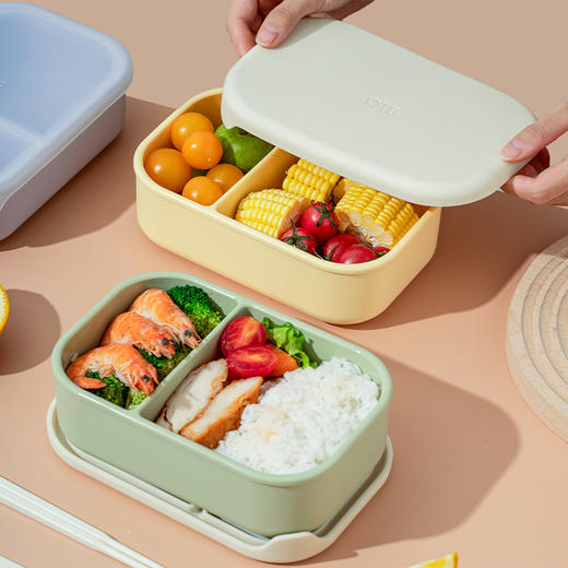 OTB铂金硅胶冰激凌分格饭盒 商品图9
