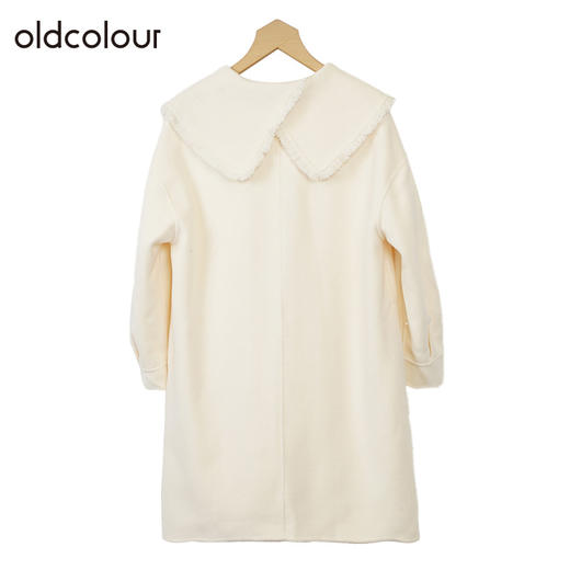 oldcolour纯羊毛大衣冬季新款娃娃领中长款毛呢外套女GO41155912 商品图1