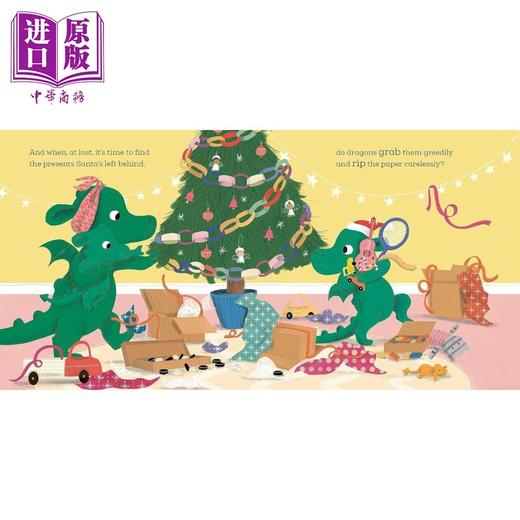 【中商原版】When a Dragon Loves Christmas 恐龙爱圣诞 英文原版进口图书 儿童绘本 故事图画书 商品图2