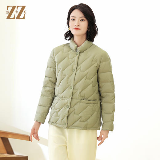 佐尔美冬季新款 气质时尚90白鸭绒短款羽绒服女E24YY30 商品图2