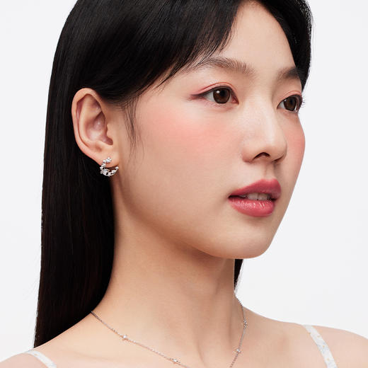 KADER卡蒂罗 星月织梦耳钉 女生925银耳饰小众设计高级2023新款爆款礼物 商品图3