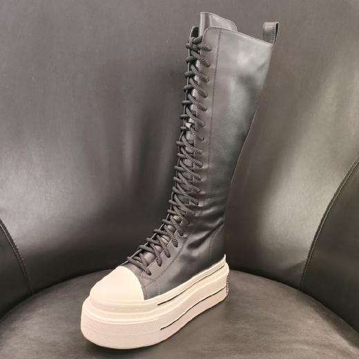 LFGJ凌介女鞋  14666  时尚厚底绑带高靴 商品图0