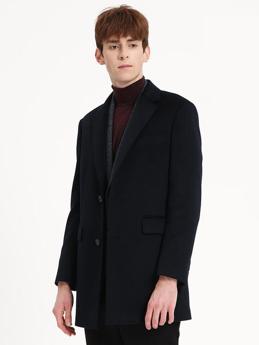 callisto日蚀蓝全羊绒大衣 FSFEC102H 商品图0