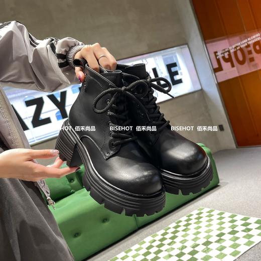 新品厚底加绒女士百搭时尚增高矮靴919B35528（W） 商品图6