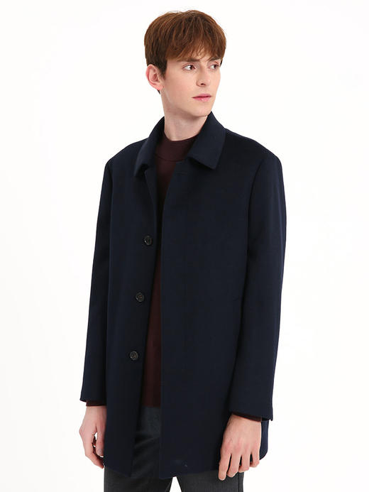 callisto藏青羊毛羊绒大衣 FSFEC103C 商品图0