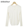 oldcolour圆领长袖T恤冬季新款纯色设计感薄款上衣女O43023309 商品缩略图1