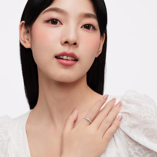 KADER卡蒂罗 爱心蝴蝶结戒指 女开口小众设计尾戒2023年新款小指食指礼物 商品图3
