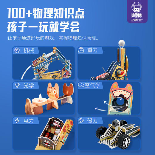 【3-12岁全套科学实验】Redzoo火星猪科学特工队进阶式实验套装 科学启蒙从幼儿园开始 儿童动手动脑科教试验玩具 商品图2