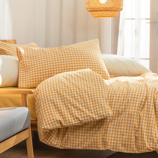 100%全棉床品格子四件套 商品图4