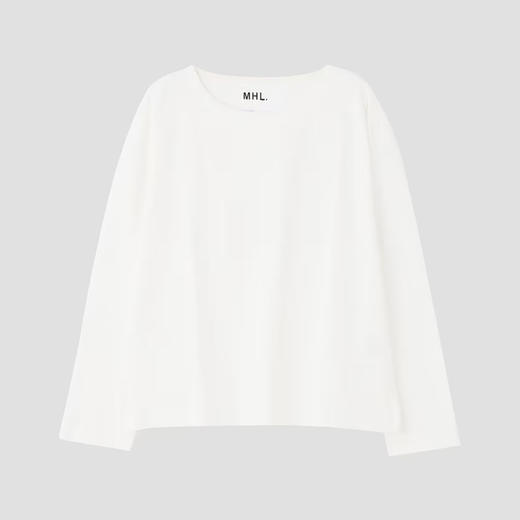 MHL DRY COTTON JERSEY 女式棉质纯色长袖圆领T恤 商品图2