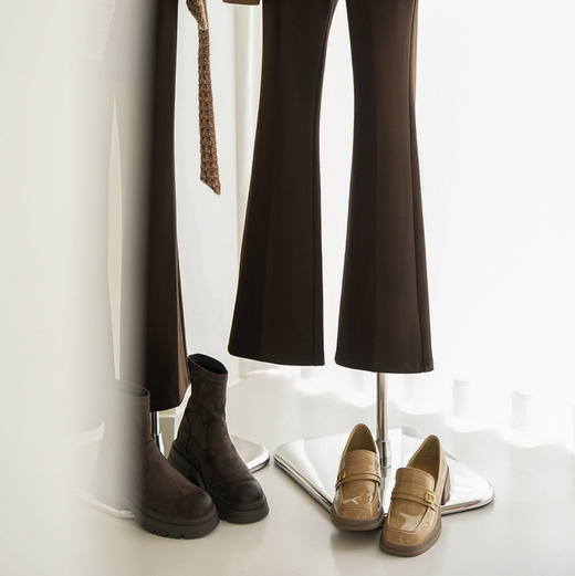 【国内一线代工】女士高弹微喇叭裤 商品图8