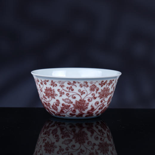 釉里红缠枝鸡缸杯 商品图4