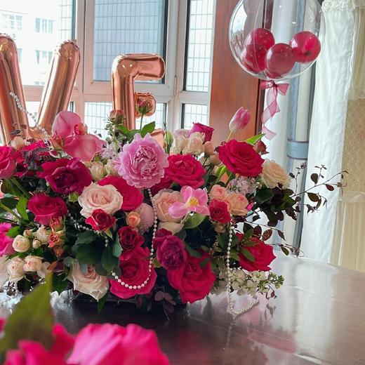 婚房客厅鲜花布置 商品图2