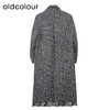 oldcolour黑色长款外套冬季新款高级感气质直筒大衣女O44153417 商品缩略图1