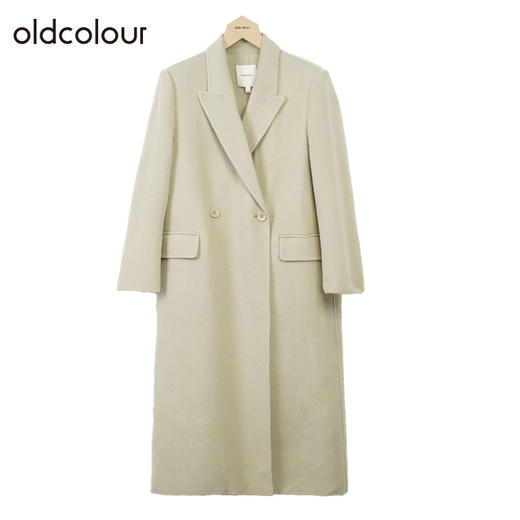 oldcolour双面毛呢外套冬季新款高级感纯绵羊毛大衣女GO41156927 商品图1