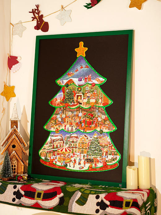 TOI图益拼图成人版500片减压解闷益智高难度手工玩具冬灯圣诞之城 商品图2