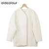 oldcolour白色简约外套冬季新款设计感V领时尚上衣女O43042162 商品缩略图0