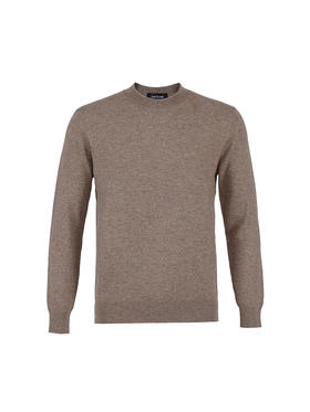 callisto咖色羊毛羊绒混纺针织衫 FSKNW141T