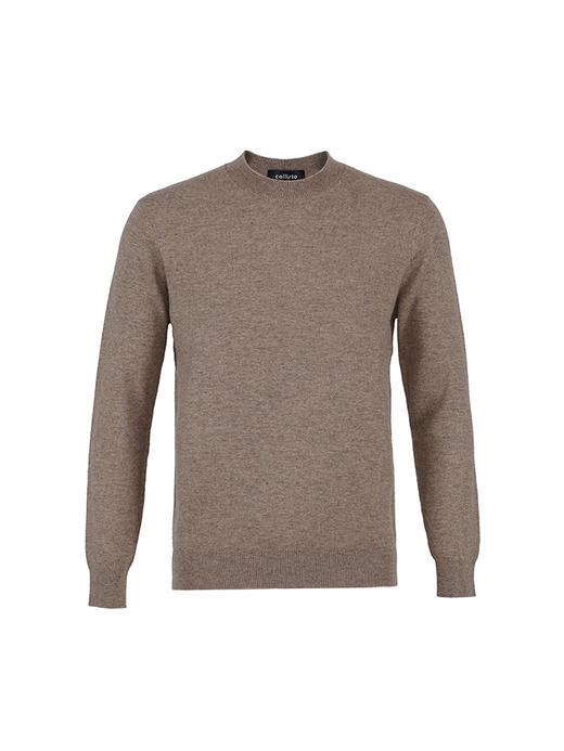 callisto咖色羊毛羊绒混纺针织衫 FSKNW141T 商品图0