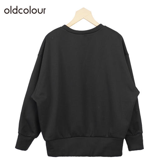 oldcolour休闲套头卫衣冬季新款宽松显瘦小个子上衣女O41024168 商品图1