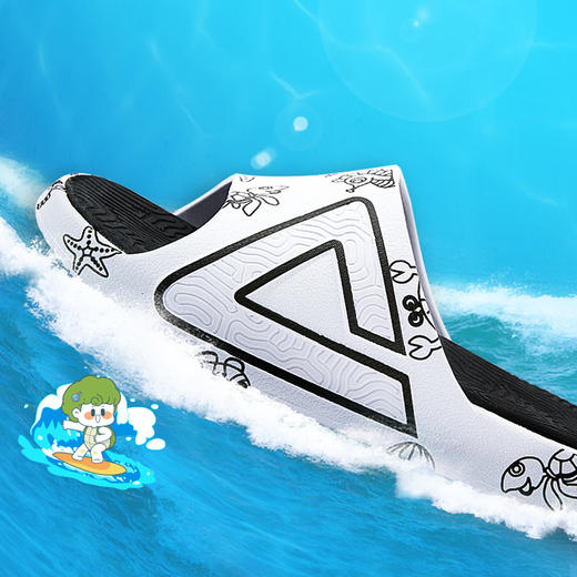 【小海龟丽莎联名拖鞋】男女款态极拖鞋休闲凉拖鞋潮流运动拖鞋DL340237/DL340238 商品图2