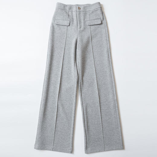 一姐秋冬简约阔腿针织裤 商品图0