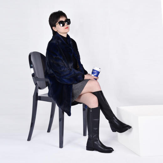 圣三利女装经典款水貂毛皮皮草SL154D002 商品图1