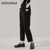 oldcolour冬新款高腰显瘦休闲直筒九分毛呢西装裤女O42073212 商品缩略图1