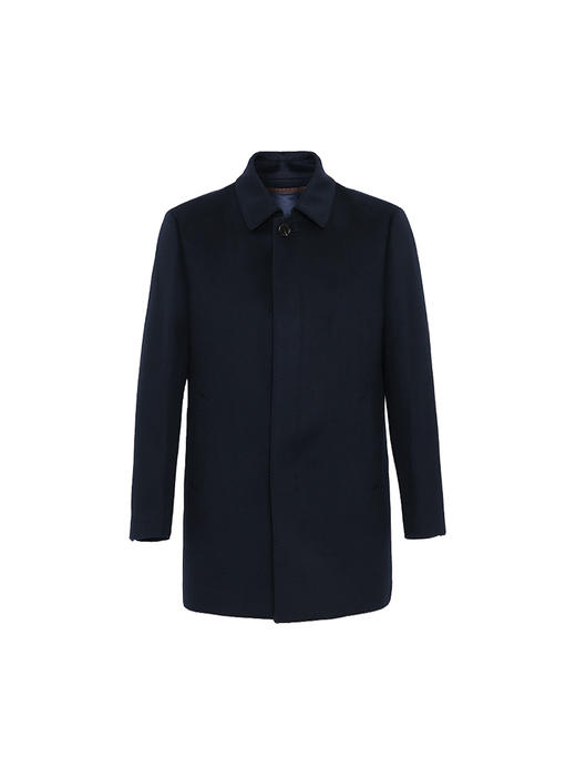 callisto藏青羊毛羊绒大衣 FSFEC103C 商品图3