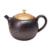 日本进口常滑烧大师作昭龙天目釉丸型雅盖茶壶260cc 商品缩略图0