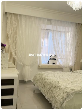 姐妹们听劝了，法式蕾丝纱帘起来真的绝美！