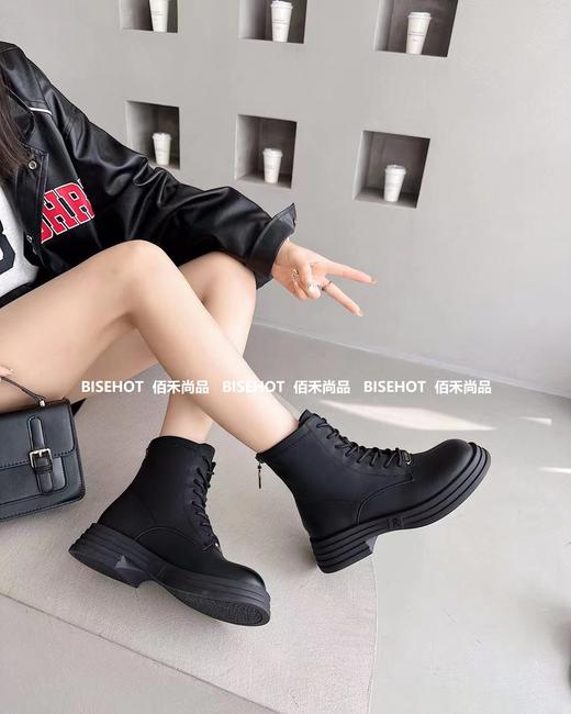 新品女士圆头橡胶大底舒适百搭女矮靴798B35514（W） 商品图5