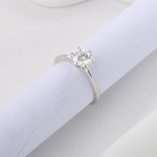 【宏艺珠宝】经典六爪求婚之戒·银s925戒指 商品图2