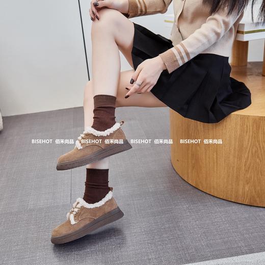 新品浅帮磨砂皮毛绒休闲棉鞋394B35565（W） 商品图1