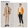oldcolour新款宽松气质V领撞色长袖针织开衫女O42053213 商品缩略图2