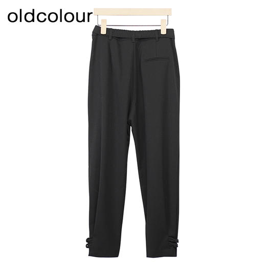 oldcolour设计感休闲裤冬季新款直筒宽松气质长裤女GO41073903 商品图3