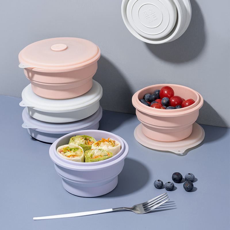 OTB欧标铂金硅胶折叠碗两件套组合