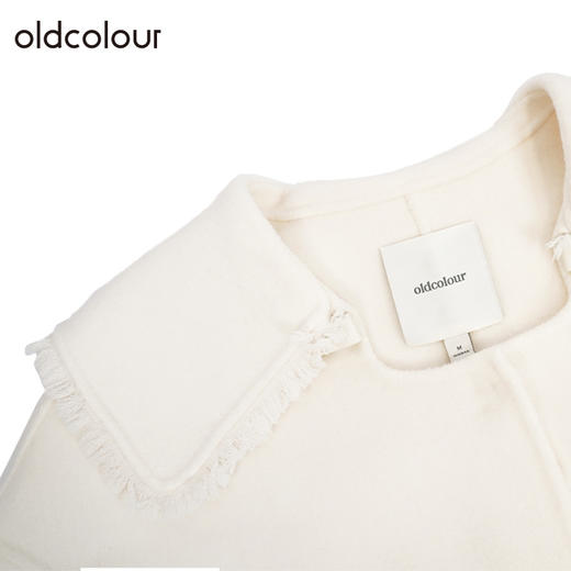 oldcolour纯羊毛大衣冬季新款娃娃领中长款毛呢外套女GO41155912 商品图4