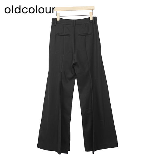 oldcolour高腰阔腿裤冬季新款气质宽松显瘦休闲西装裤女O44073427 商品图1