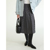 Even Vintage|精纺羊毛 秋冬氛围感格纹复古百褶百搭半身裙中长款 商品缩略图3