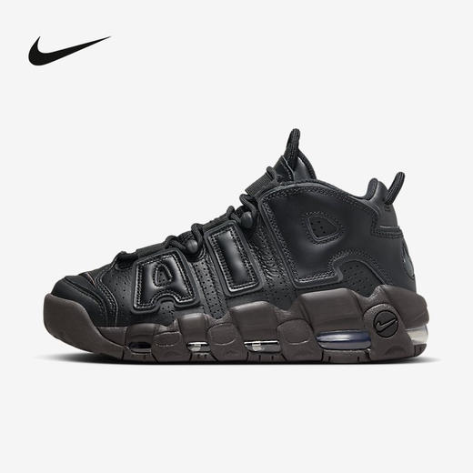 Nike/耐克Air More Uptempo 女鞋中帮黑色皮蓬复古篮球鞋DV1137-001 商品图0